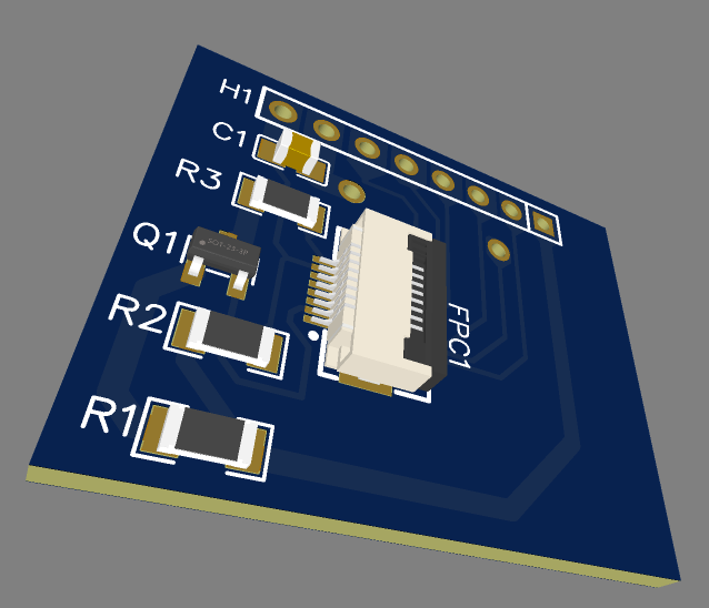 مدار و PCB برای ST7735 ورژن ۸ پایه